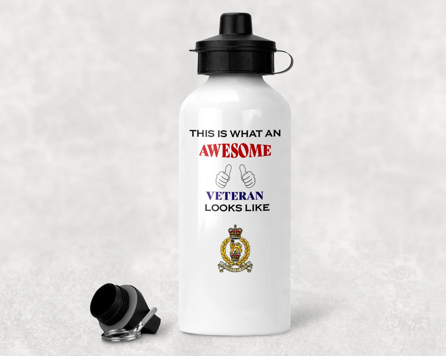 Adjutant General's Corps (SPS) - Veteran - Aluminium Water Bottle