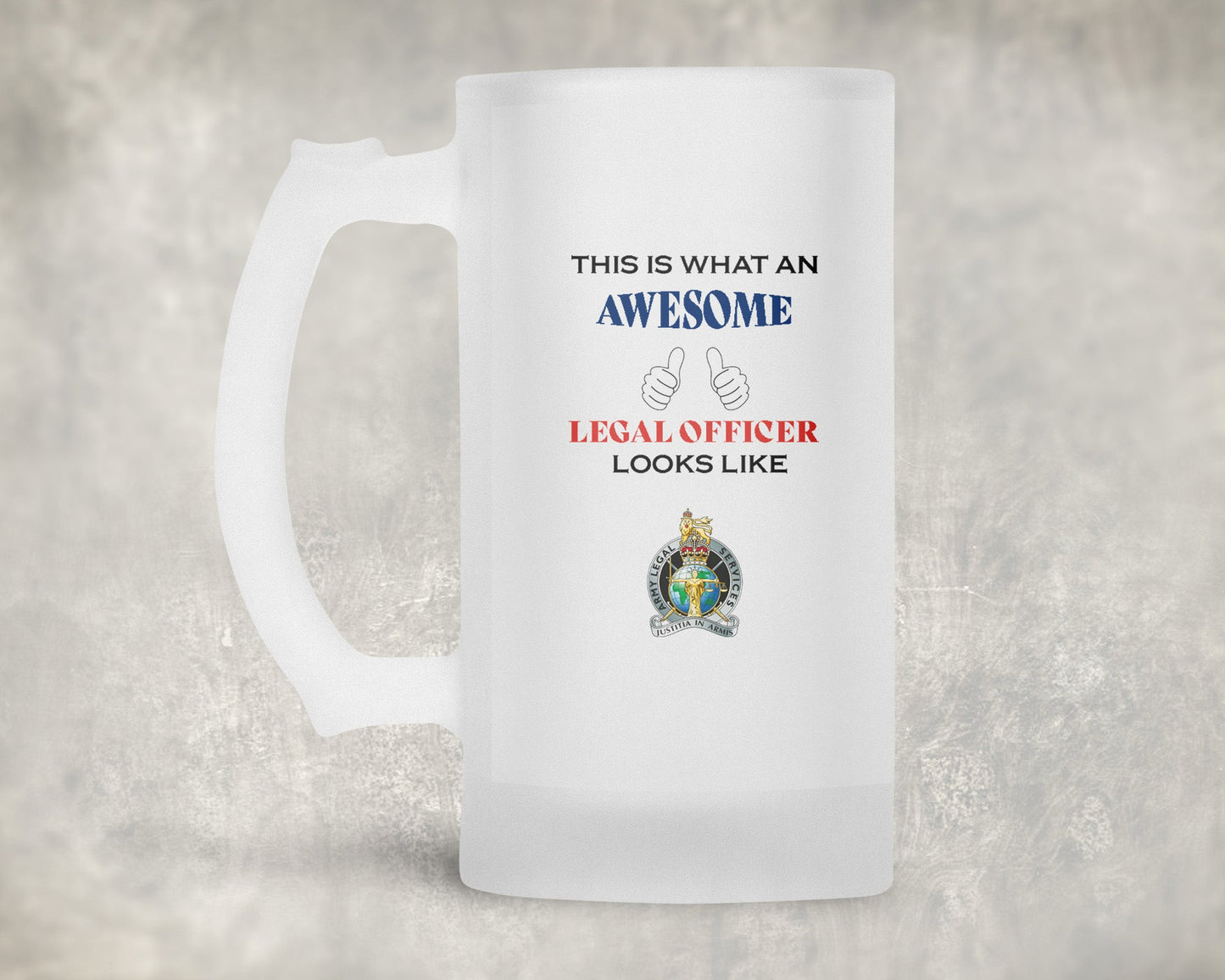 Army Legal Services KC - Legal Officer - Awesome Frosted Stein