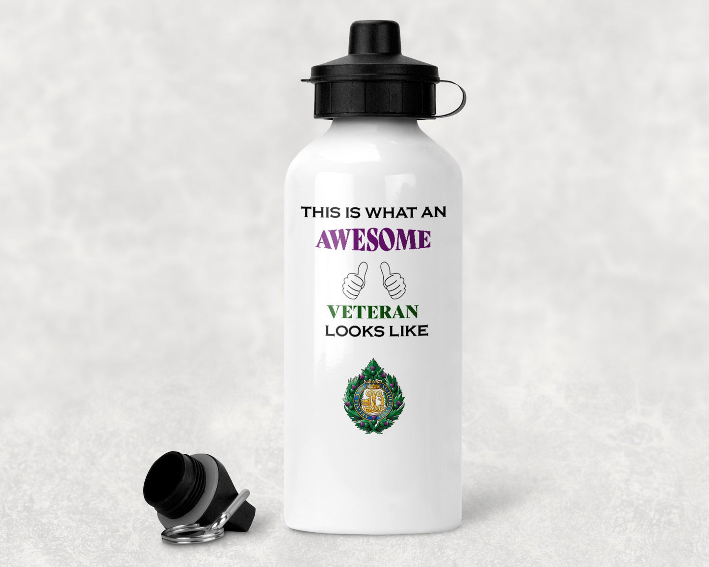 Argyll and Sutherland Highlanders - Veteran - Aluminium Water Bottle