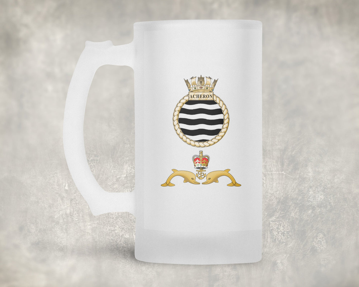 HMS Acheron - Frosted Stein/Tankard/Beer Mug - Frosted Stein/Tankard/Beer Mug