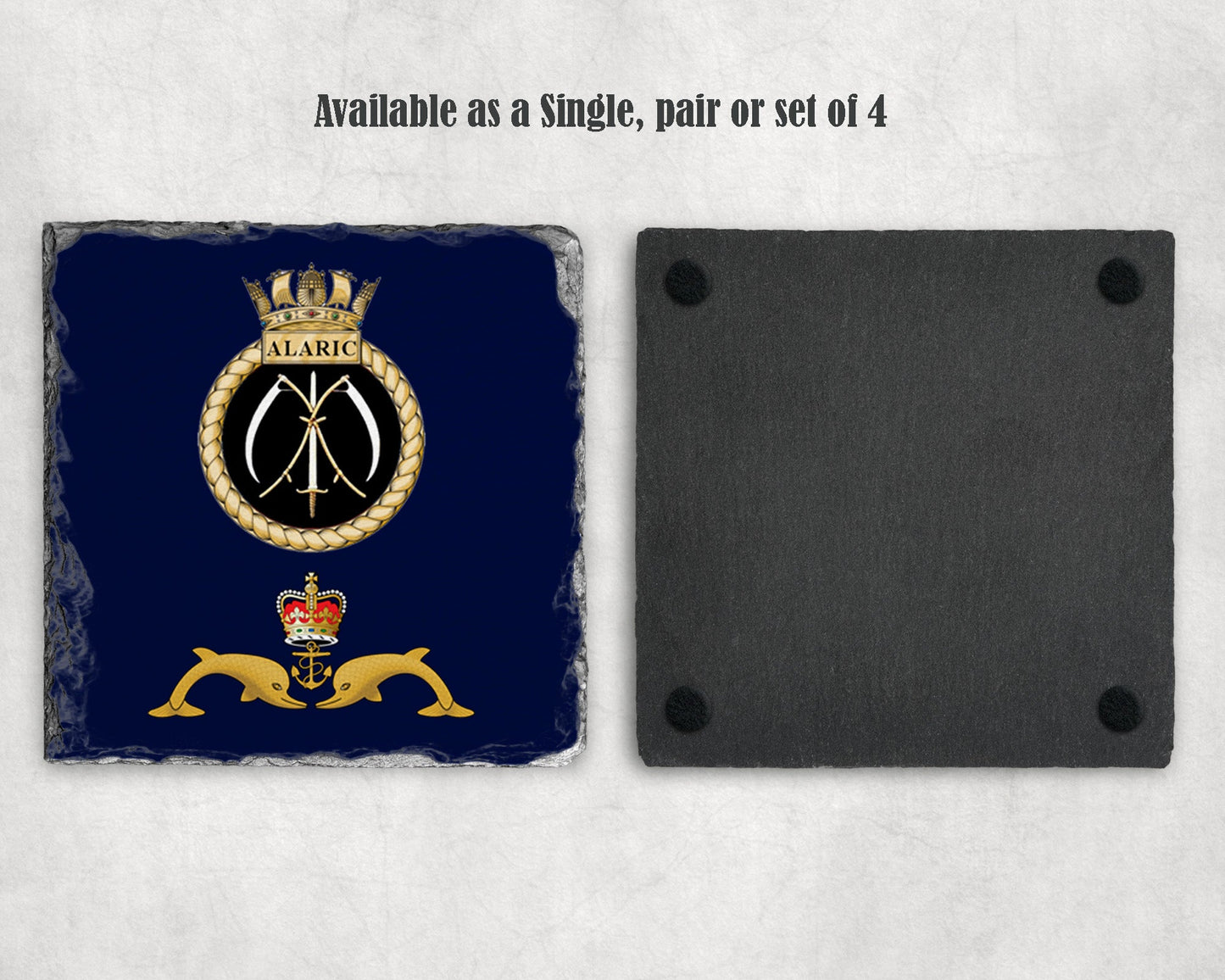 HMS Alaric - Slate Coaster