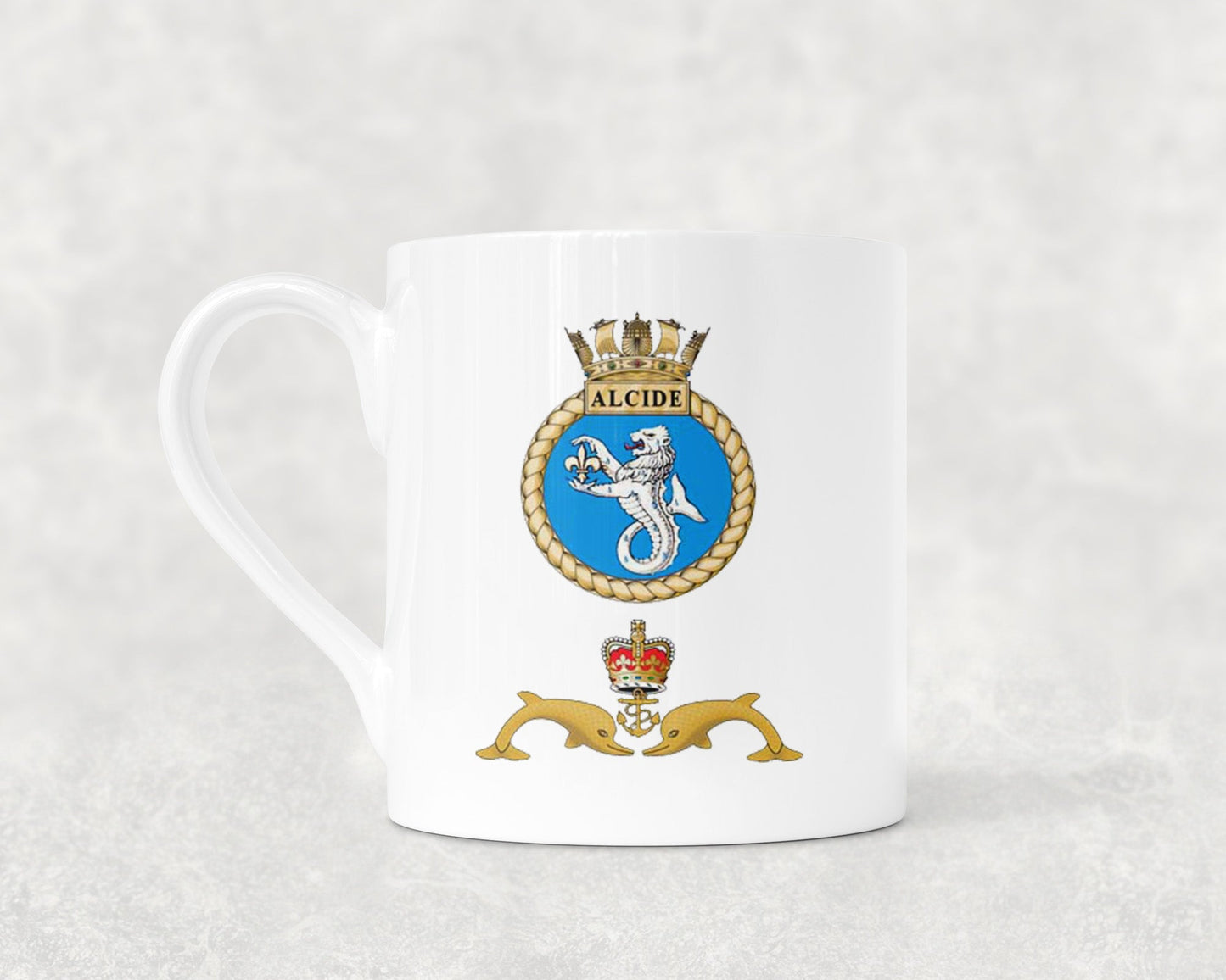 HMS Alcide - Bone China Mug