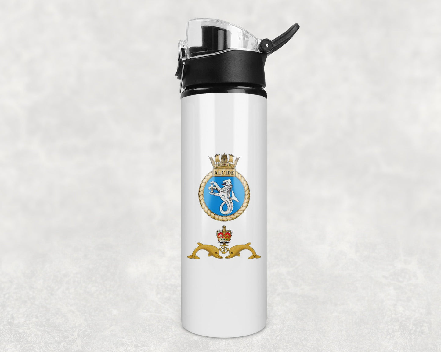 HMS Alcide - Flip Top Water Bottle