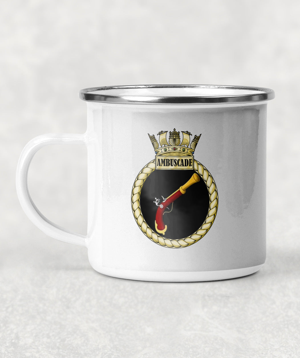 HMS Ambuscade - Enamel Mug