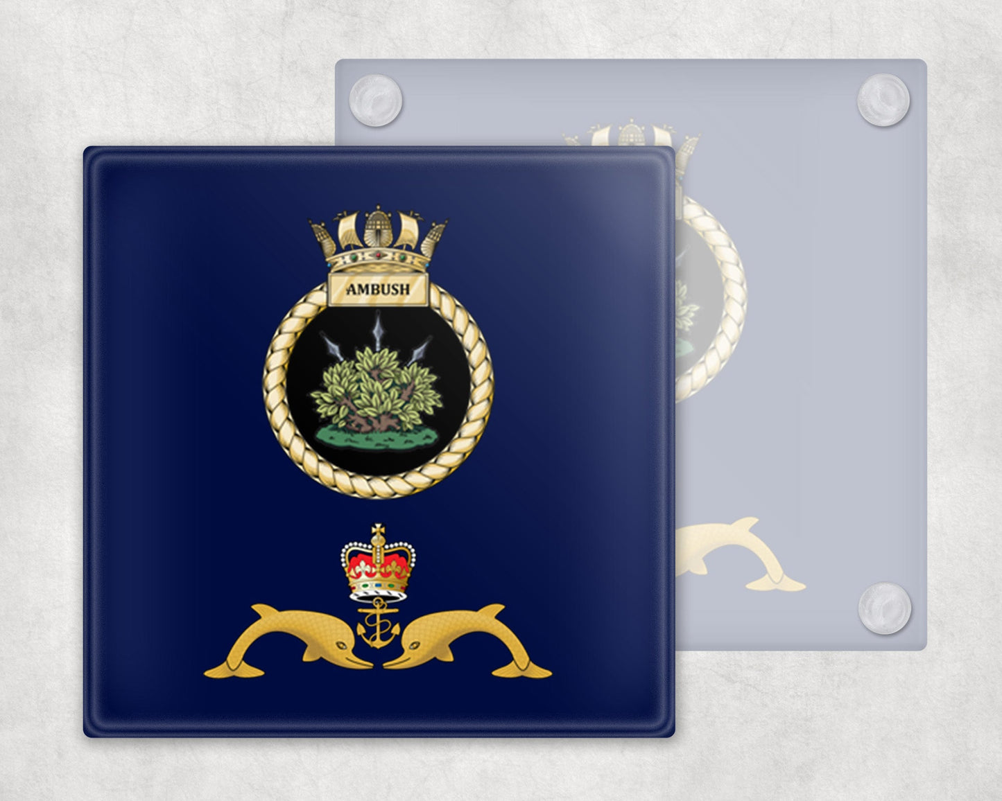 HMS Ambush - Glass Coaster