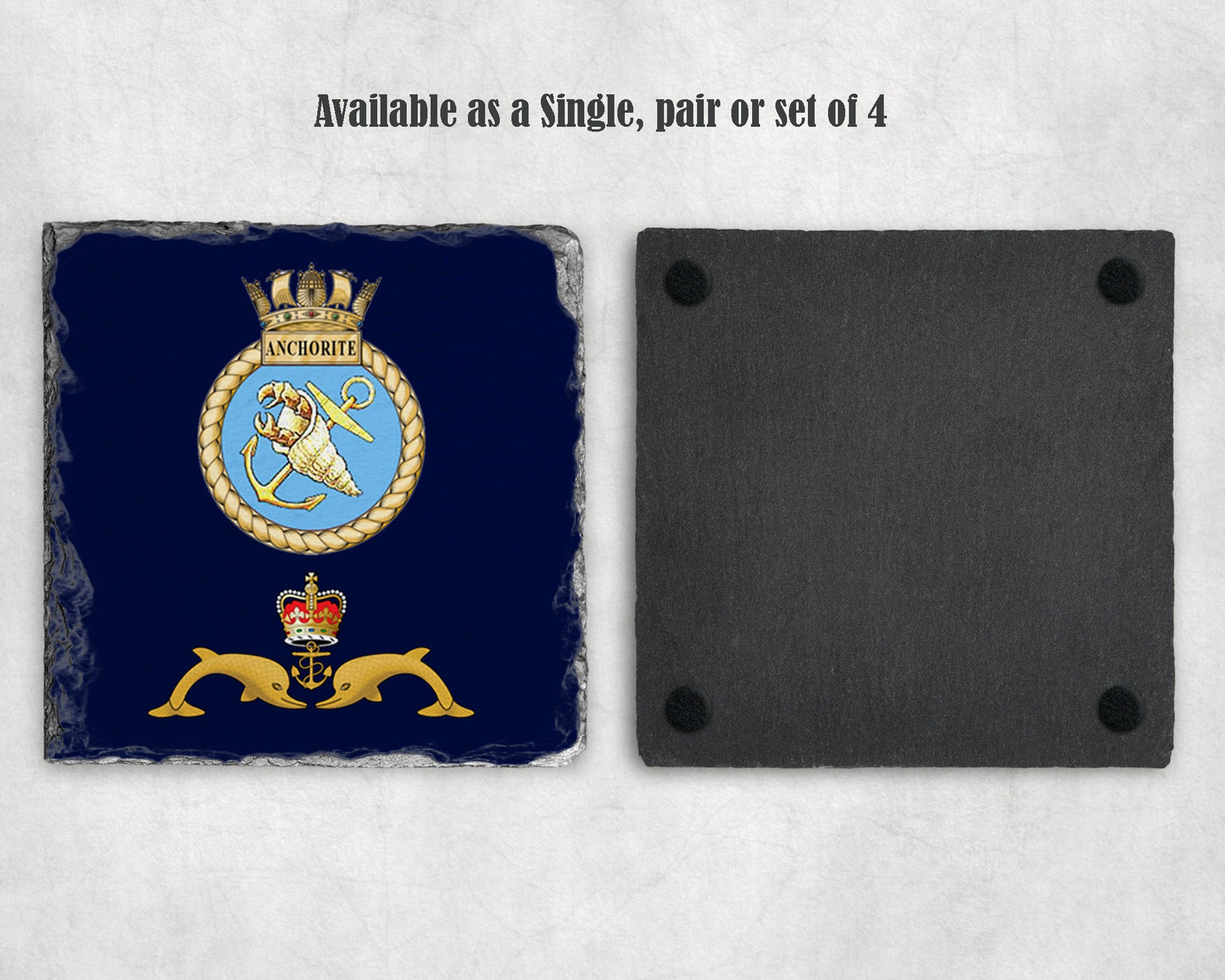 HMS Anchorite - Slate Coaster