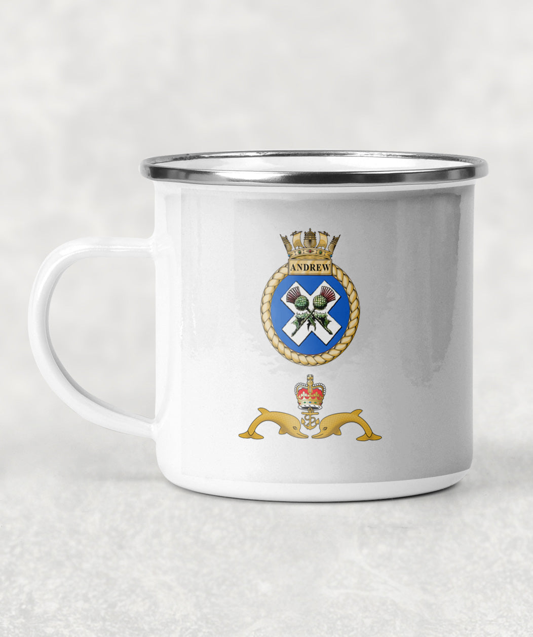 HMS Andrew - Enamel Mug