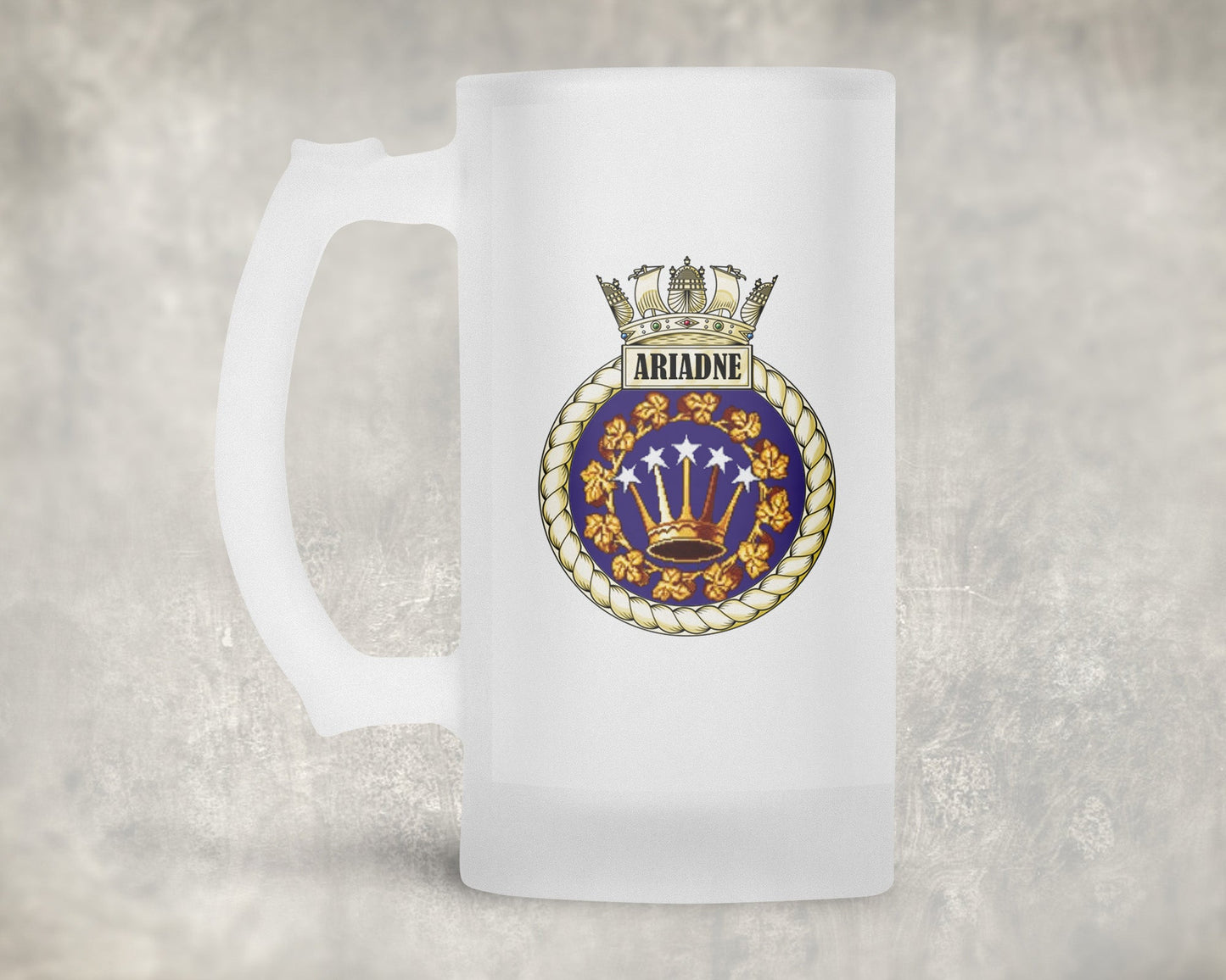 HMS Ariadne - Frosted Stein/Tankard/Beer Mug - Frosted Stein/Tankard/Beer Mug