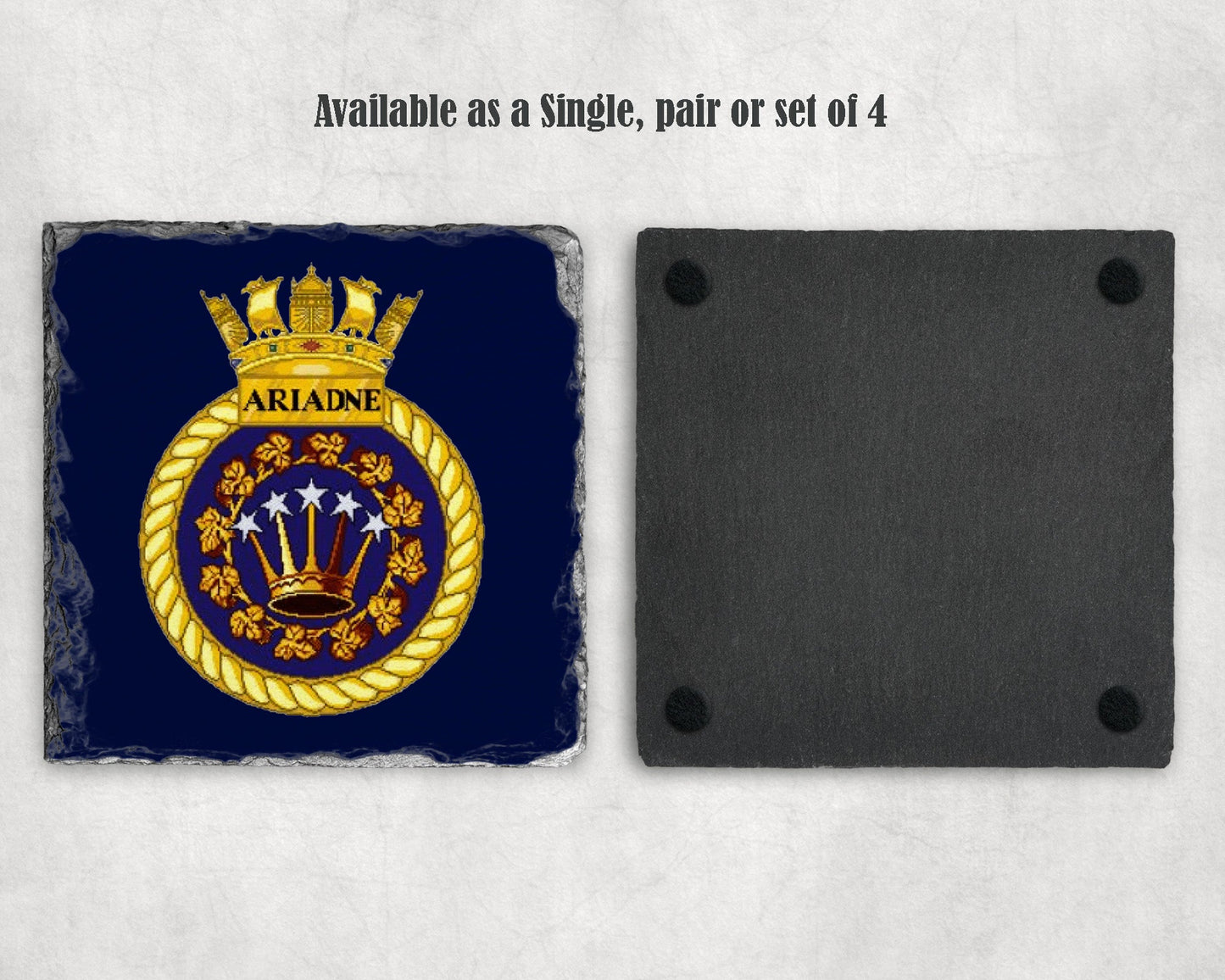 HMS Ariadne - Slate Coaster
