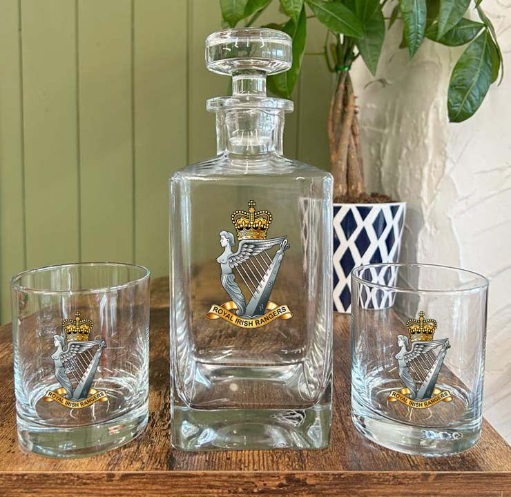 ROYAL IRISH RANGERS - DECANTER SET