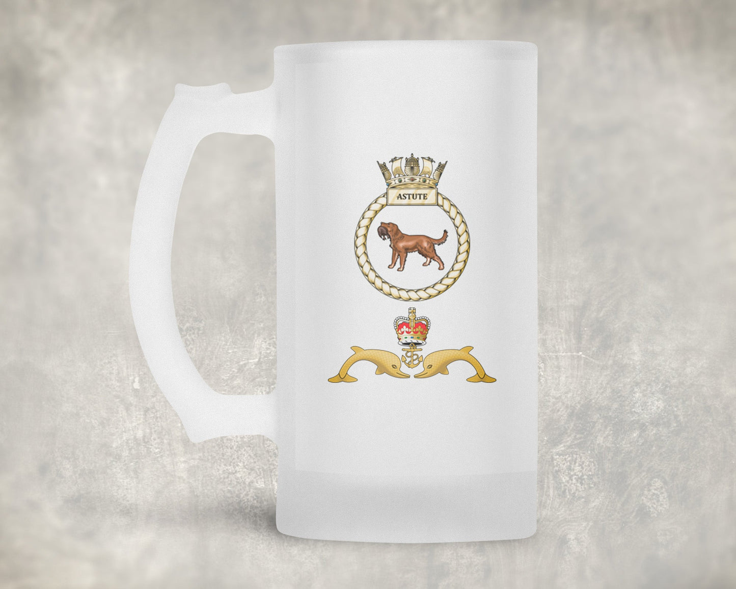 HMS Astute - Frosted Stein/Tankard/Beer Mug - Frosted Stein/Tankard/Beer Mug