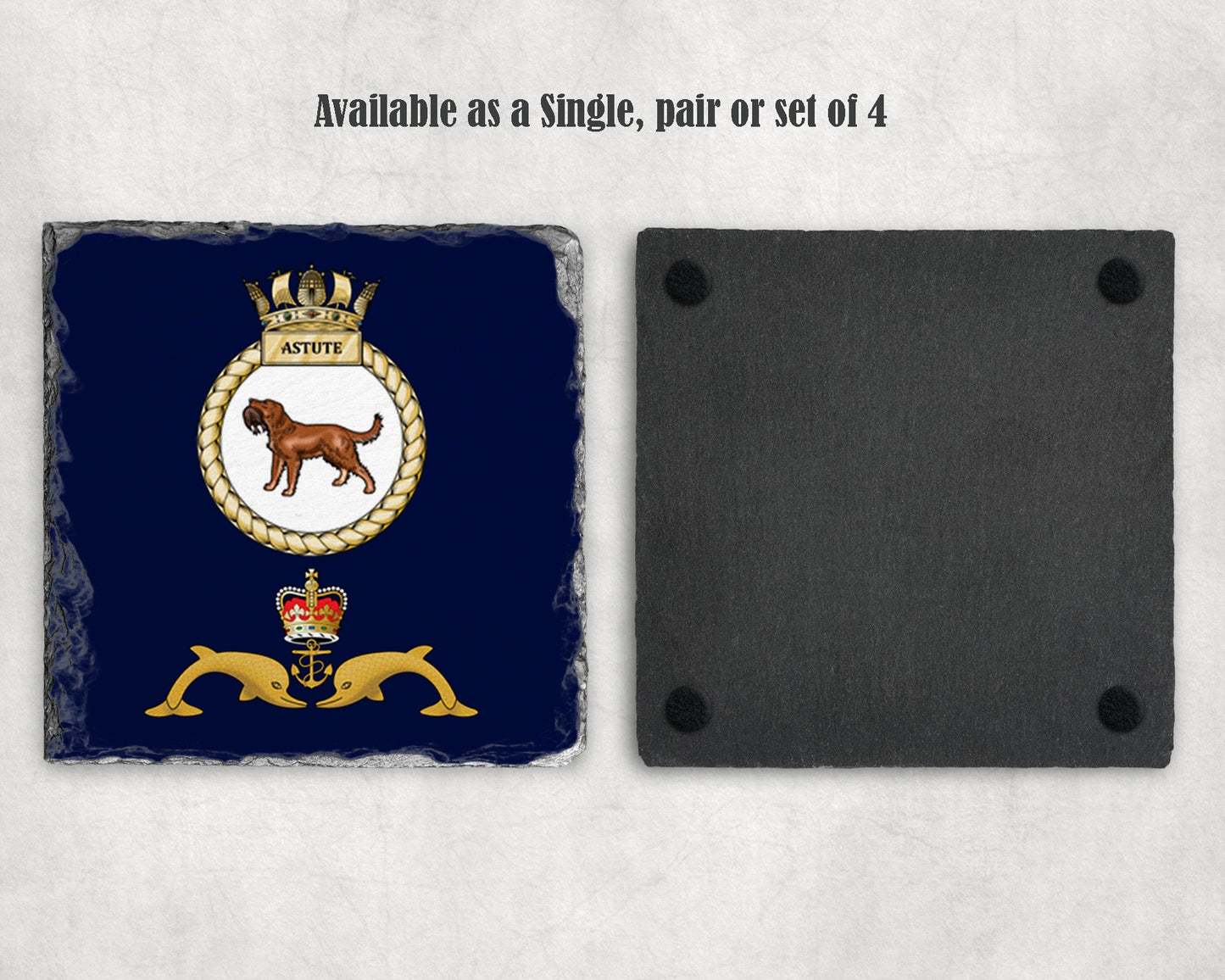 HMS Astute - Slate Coaster