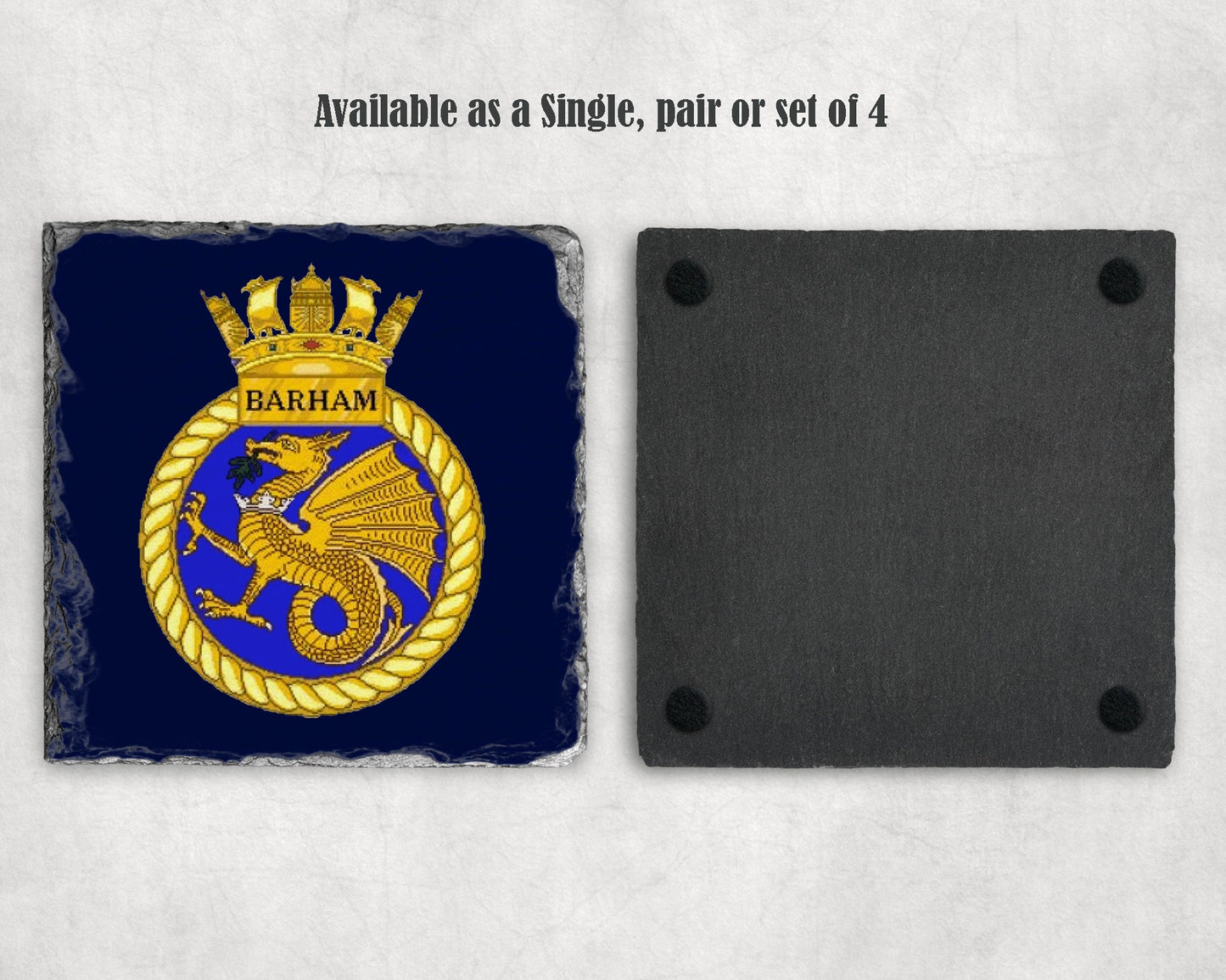 HMS Barham - Slate Coaster
