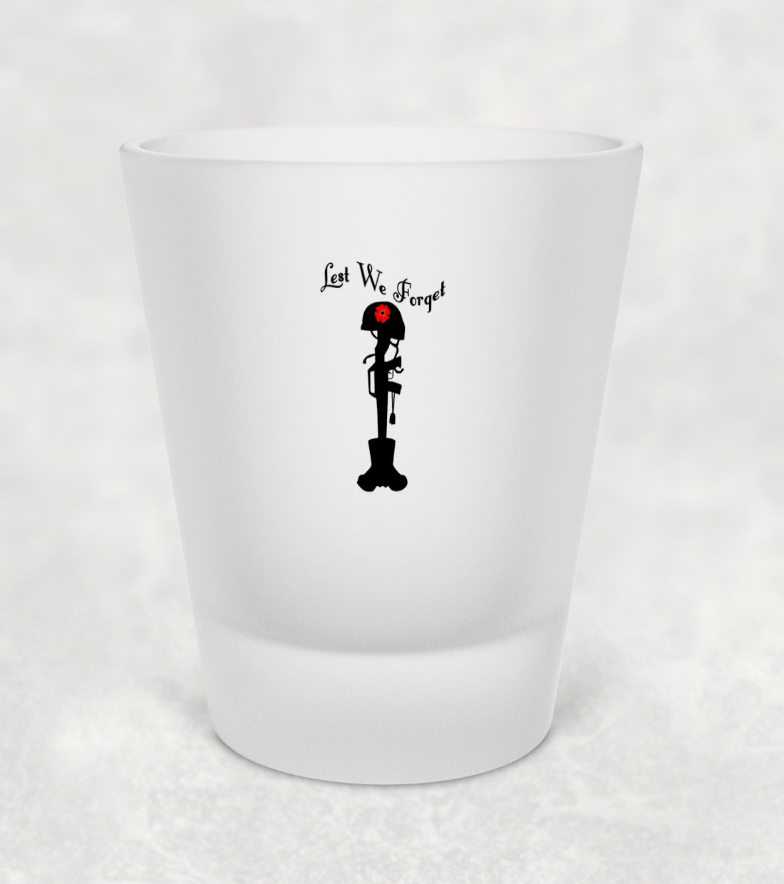 Lest We Forget - Boots and Helmet - Shot Glass