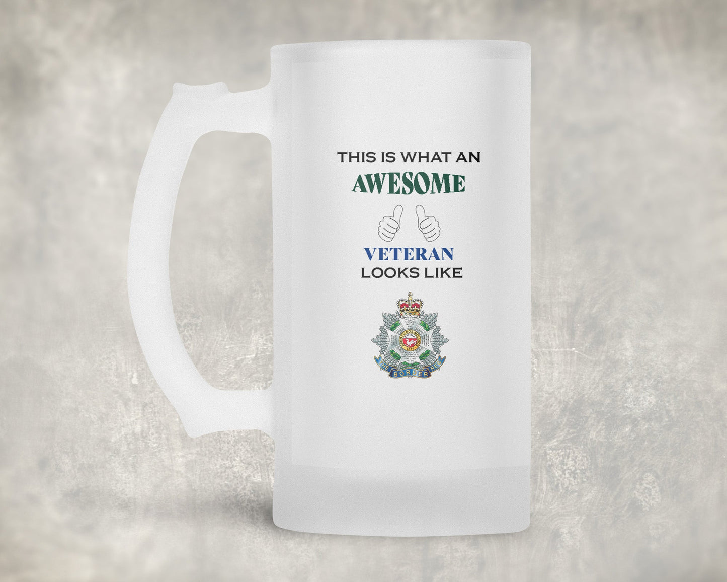 The Border Regiment - Veteran - Frosted Stein