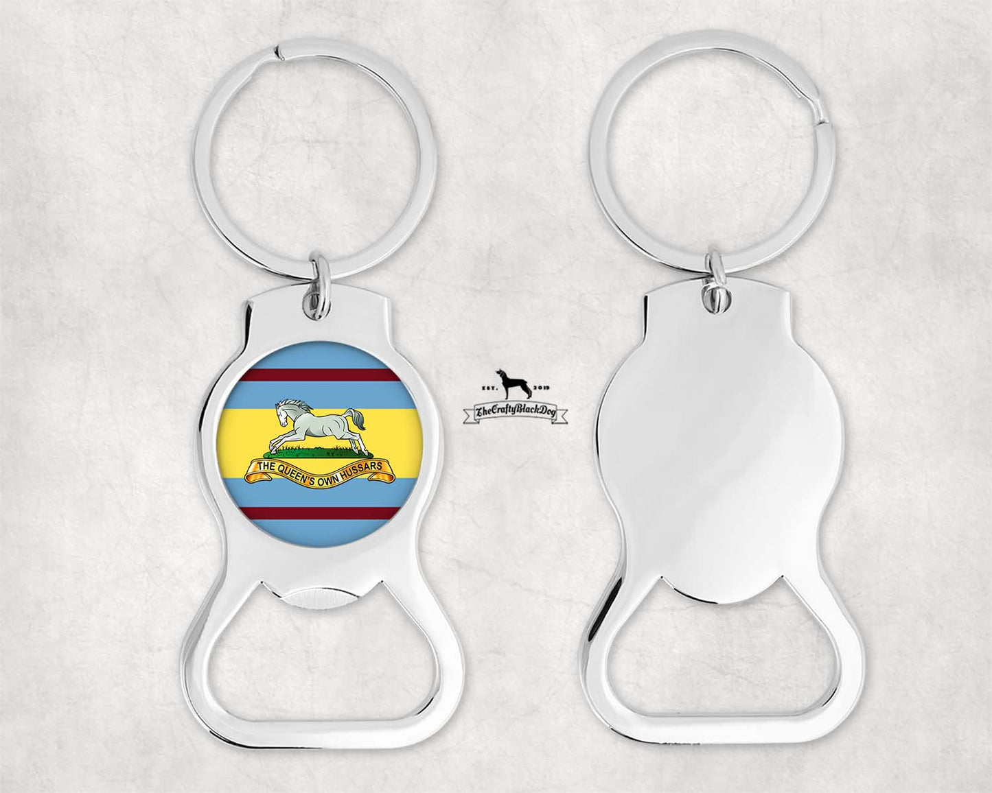 Queen's Own Hussars - Bottle Opener Keyring