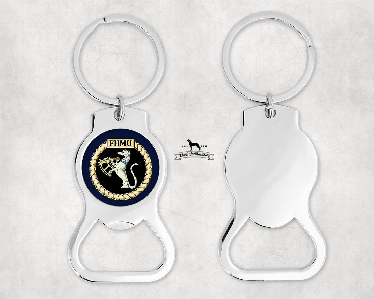 Fleet Hydrographic Meteorological Unit FHMU - Bottle Opener Keyring