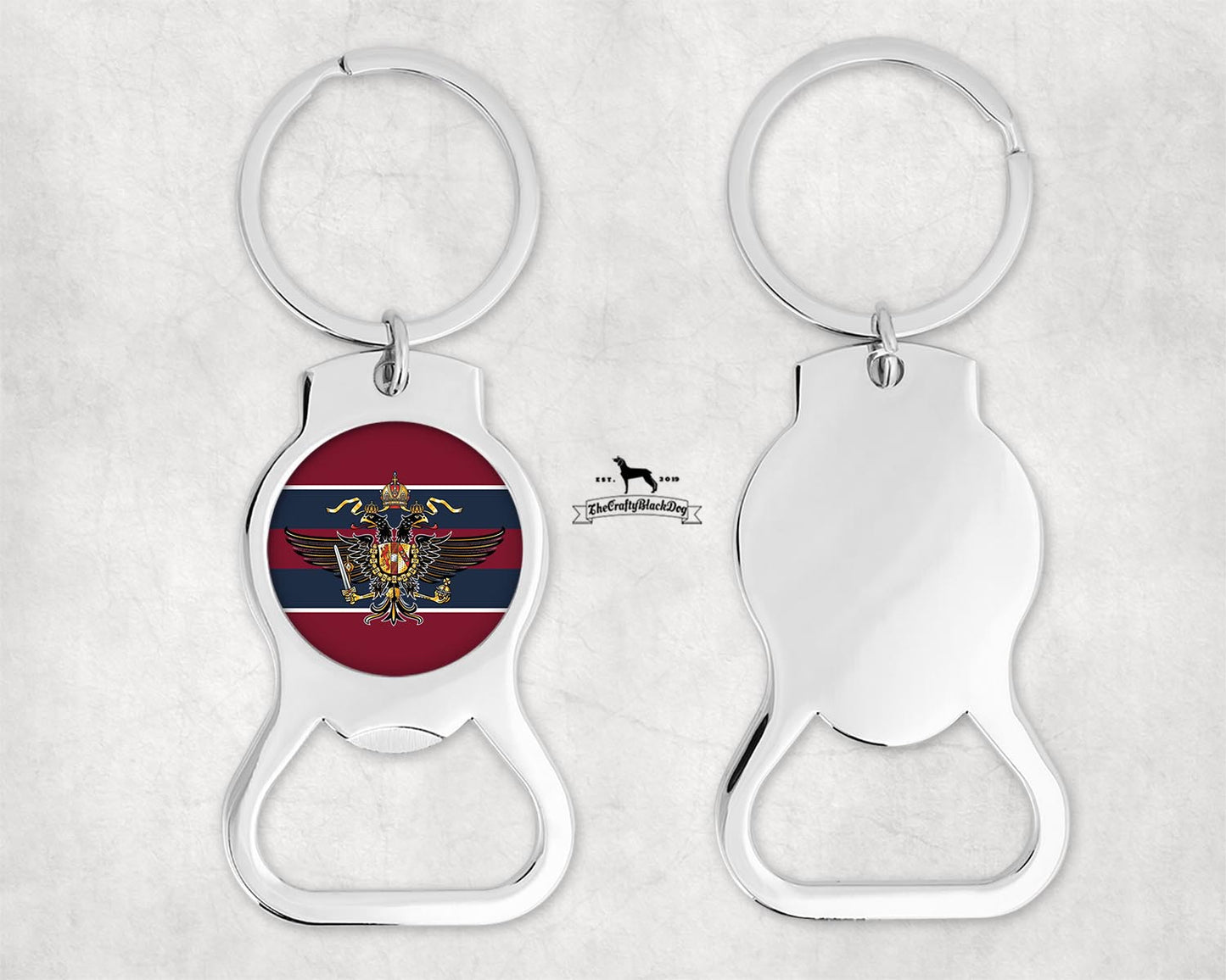 1st The Queen's Dragoon Guards - Bottle Opener Keyring
