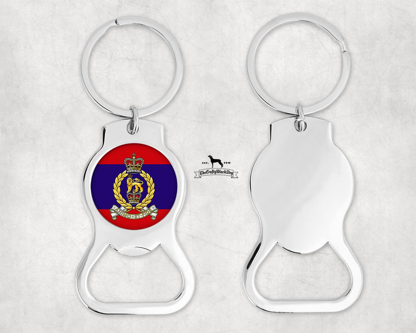 Adjutant General's Corps - Bottle Opener Key Ring