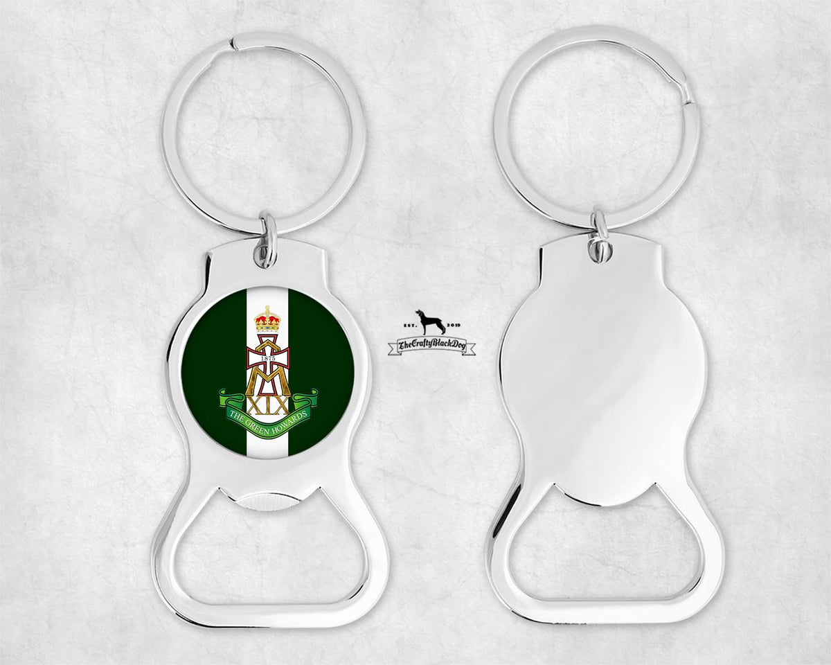 Green Howards - Bottle Opener Key Ring