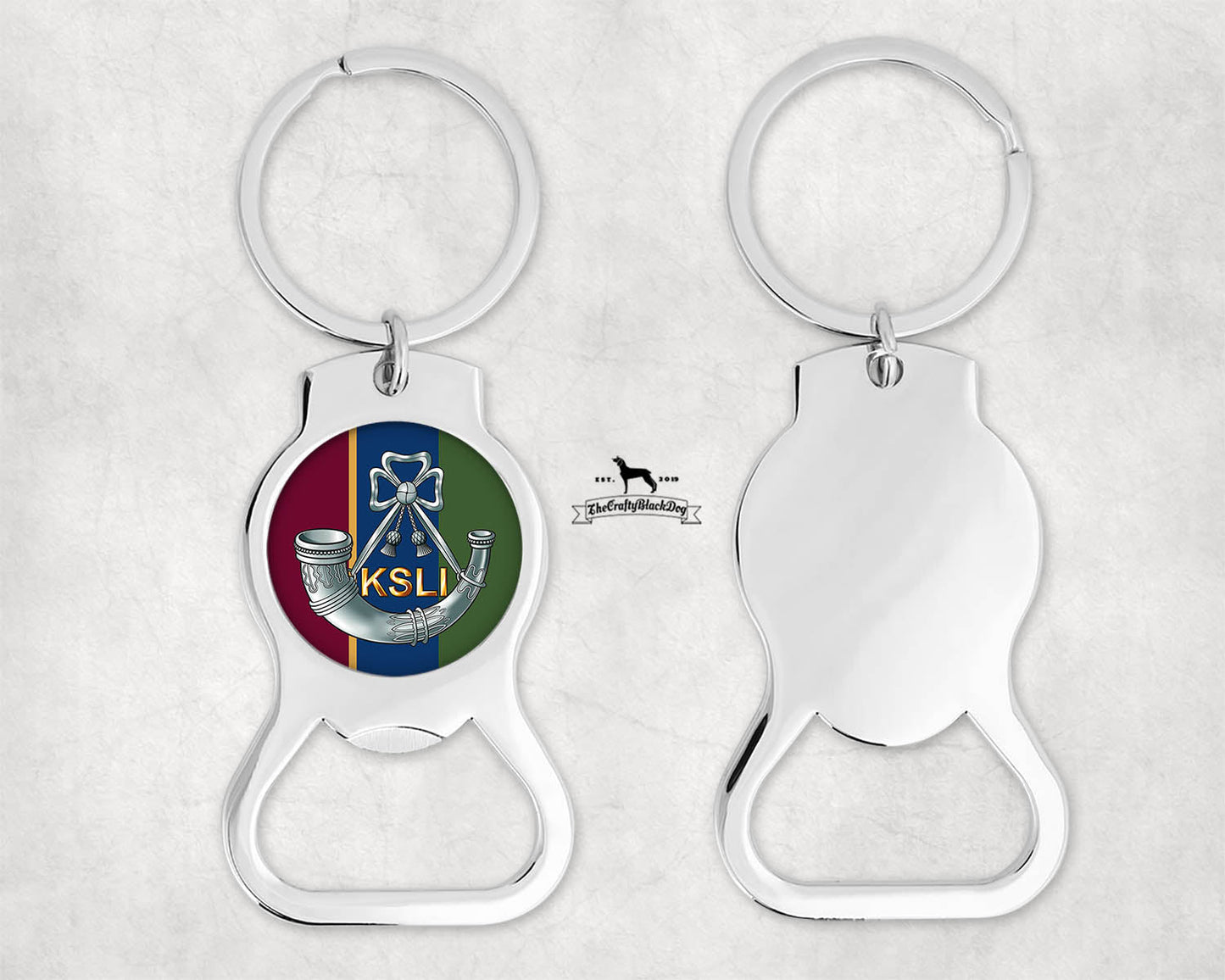 The King's Shropshire Light Infantry - Bottle Opener Key Ring