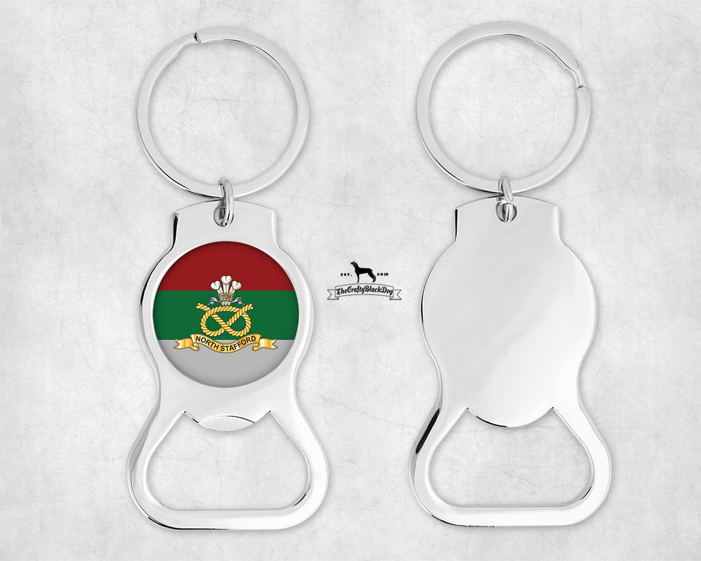 North Staffordshire Regiment - Bottle Opener Key Ring