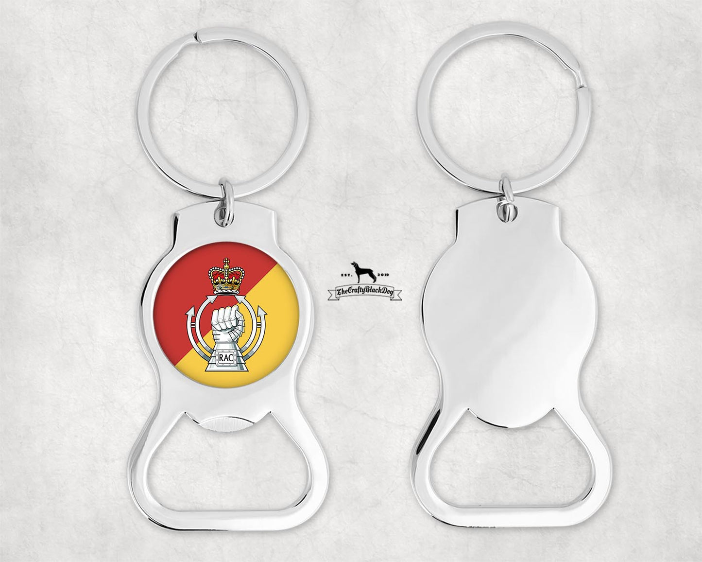 Royal Armoured Corps - Bottle Opener Key Ring