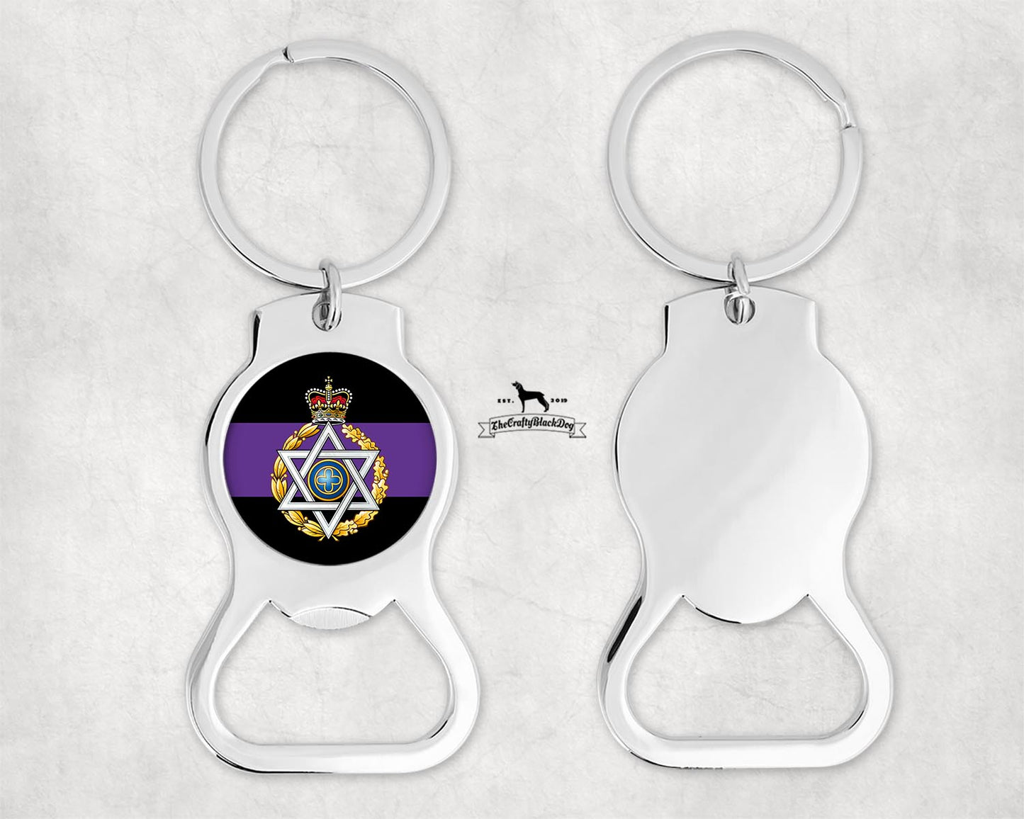 Royal Army Chaplains' Department Jewish - Bottle Opener Key Ring