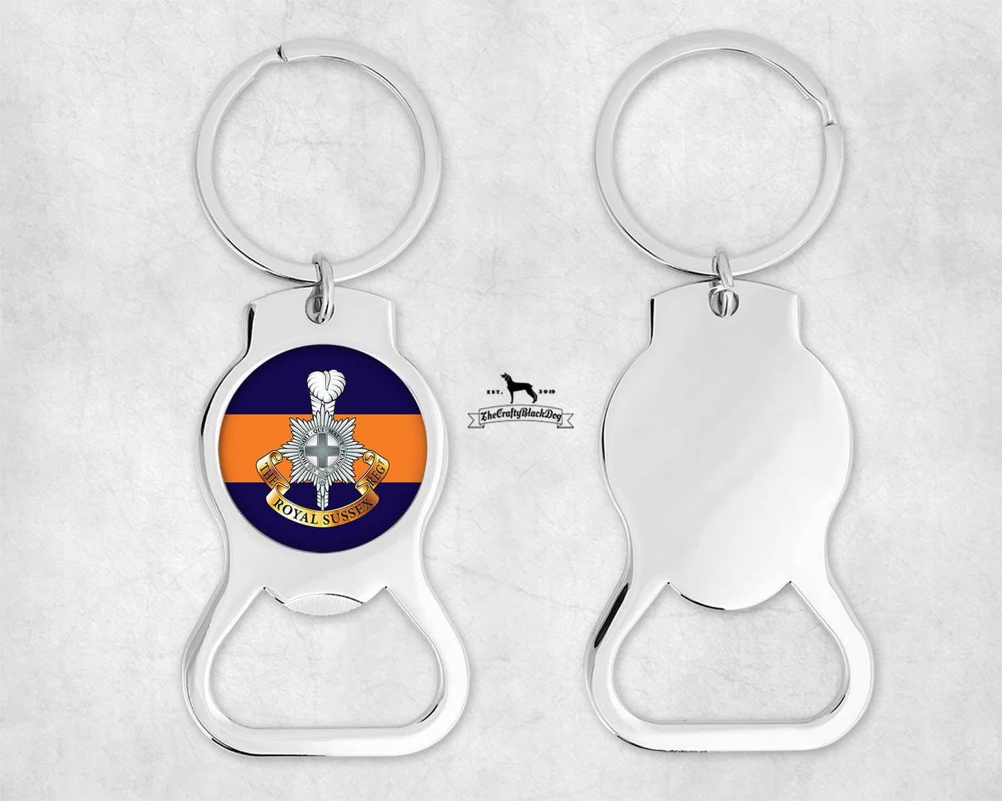 Royal Sussex Regiment - Bottle Opener Key Ring