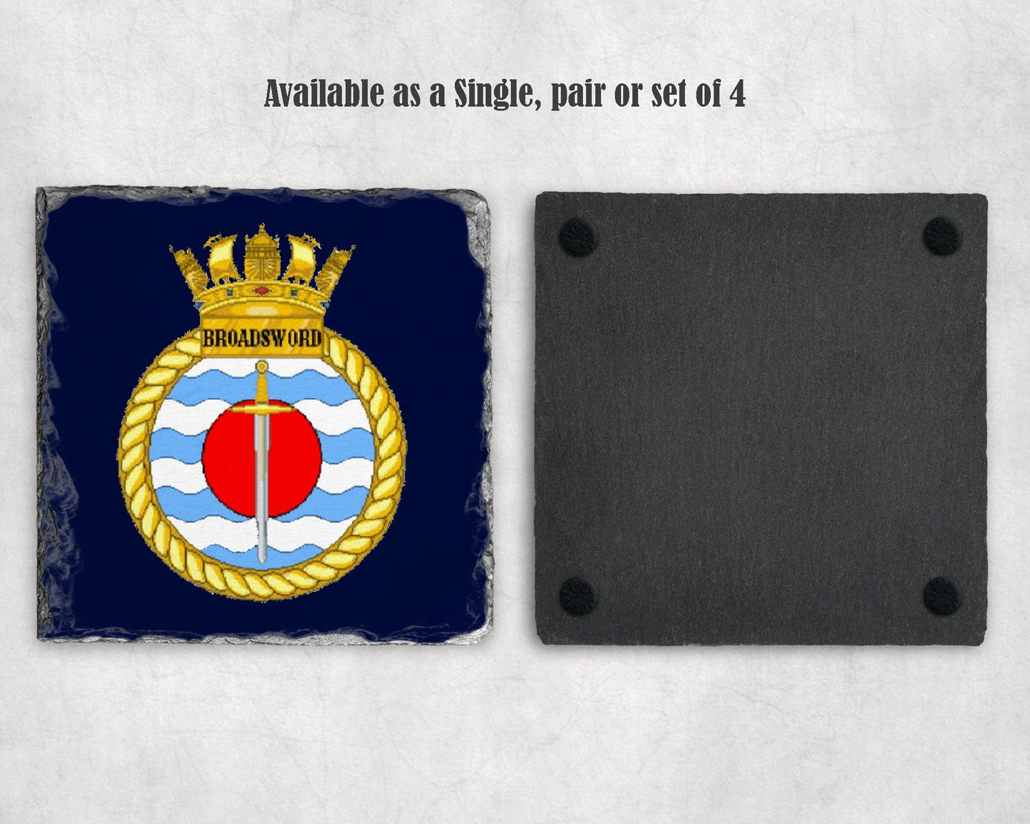 HMS Broadsword - Slate Coaster