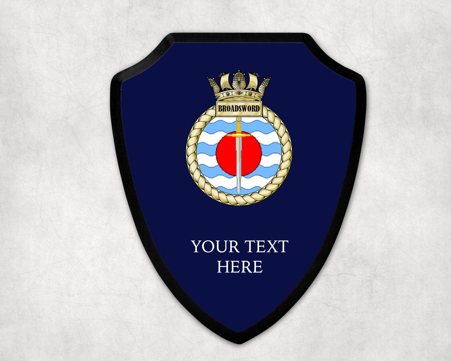 HMS Broadsword - Royal Navy Printed Wall Shield