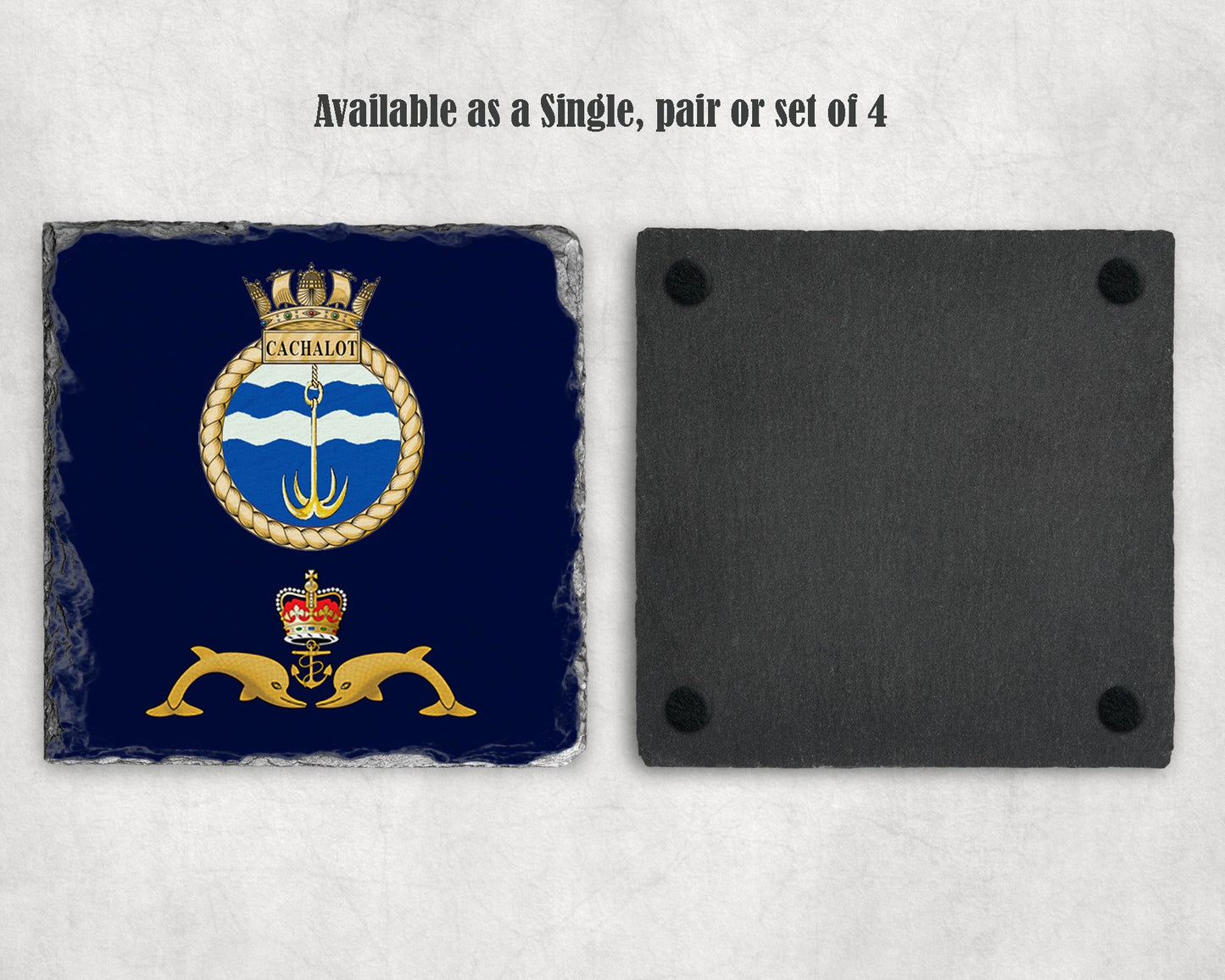 HMS Cachalot - Slate Coaster
