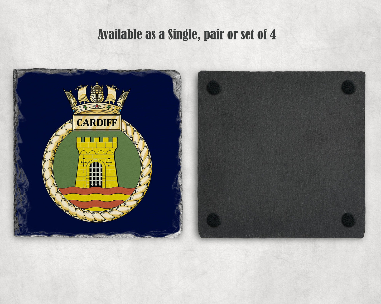 HMS Cardiff - Slate Coaster