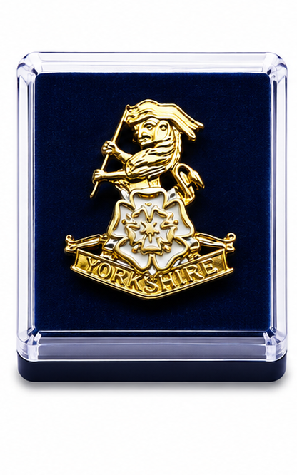 Yorkshire Regiment (Gold Colour) - British Military Lapel Pin Badge | MOD Licensed