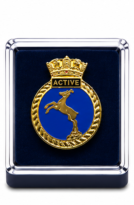 HMS ACTIVE - British Military Lapel Pin Badge | MOD Licensed