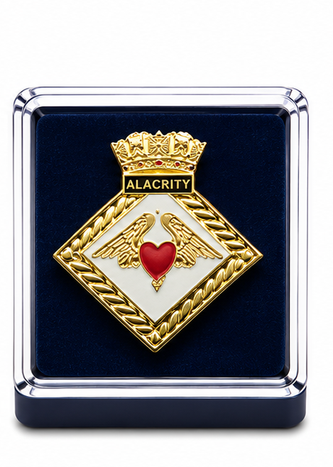 HMS ALACRITY - British Military Lapel Pin Badge | MOD Licensed