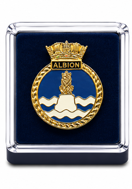 HMS ALBION - British Military Lapel Pin Badge | MOD Licensed