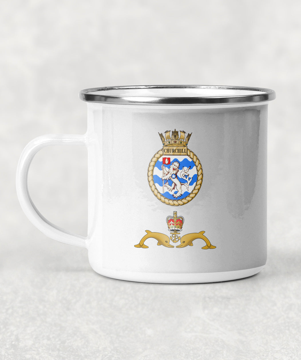 HMS Churchill - Enamel Mug