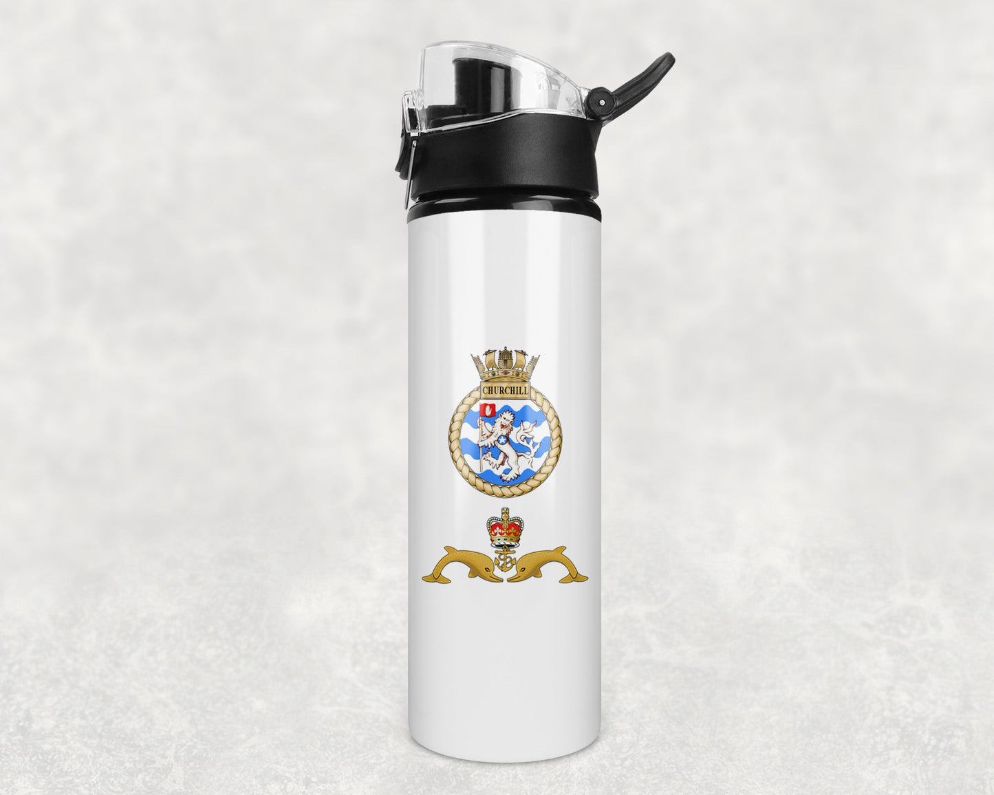 HMS Churchill - Flip Top Water Bottle