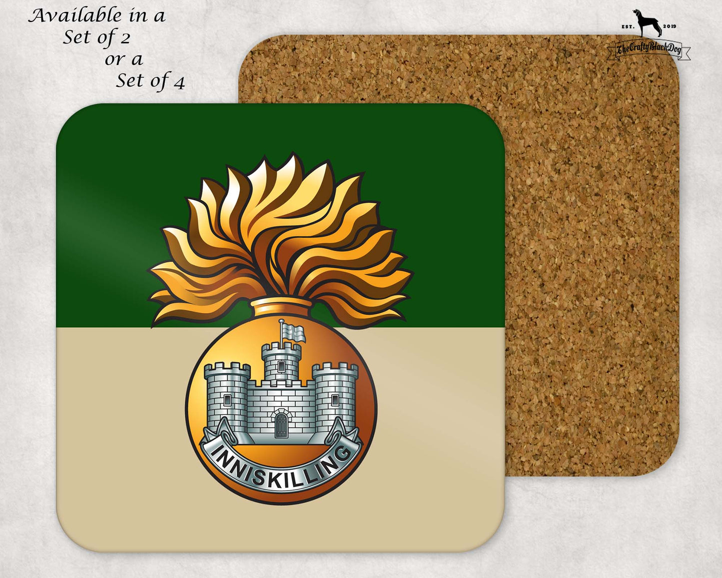 Royal Inniskilling Fusiliers - Coaster Set