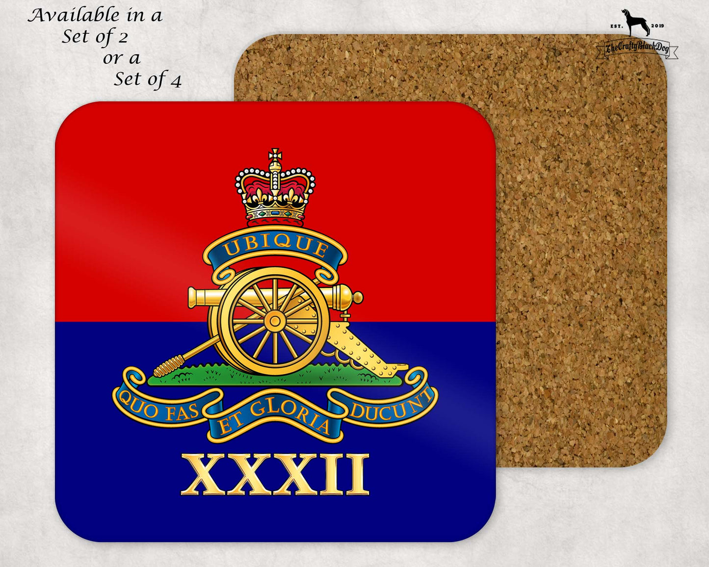 32 Regiment Royal Artillery - Coaster Set