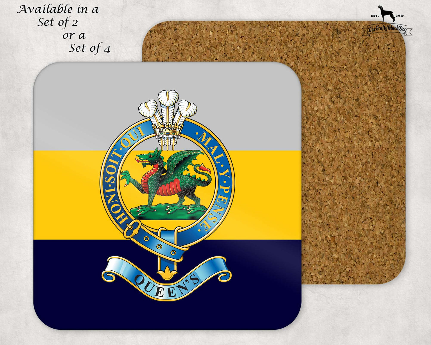Queen's Regiment - Coaster Set