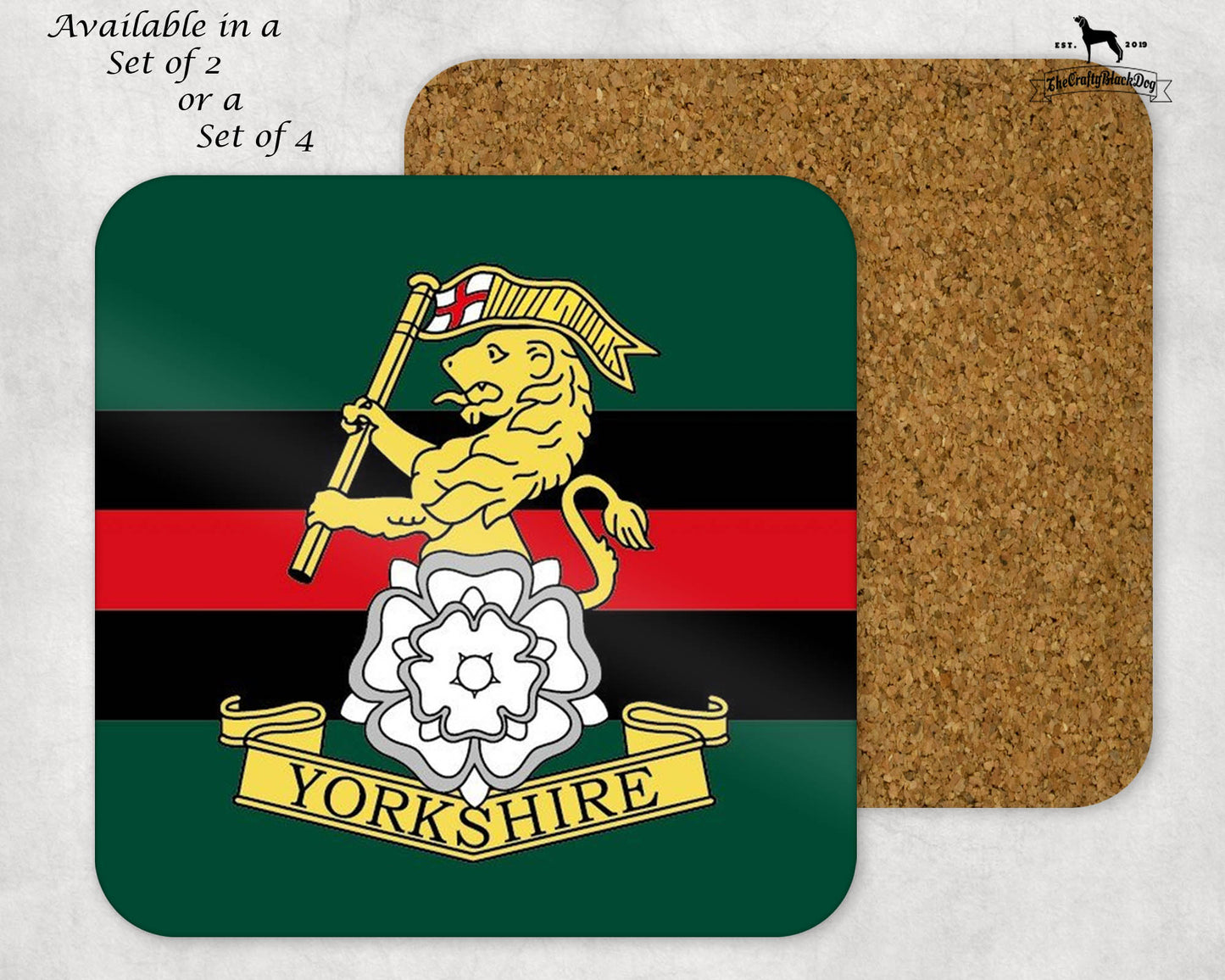 Royal Yorkshire Regiment - Coaster Set