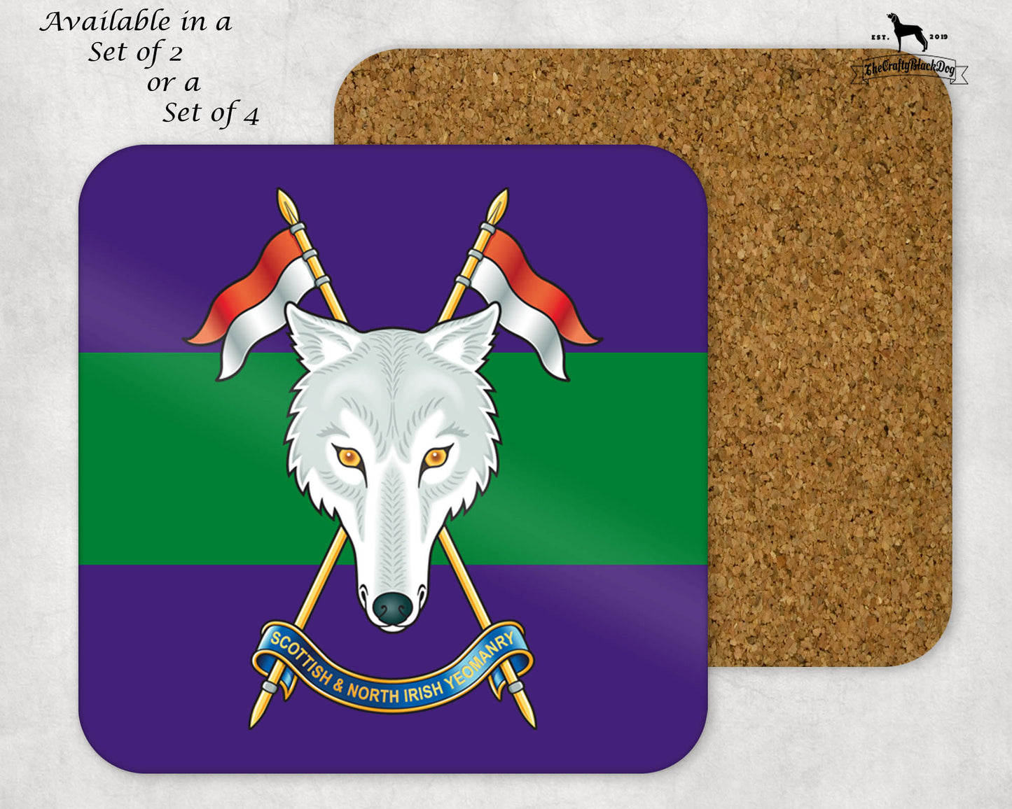 Scottish and North Irish Yeomanry - COASTER SET