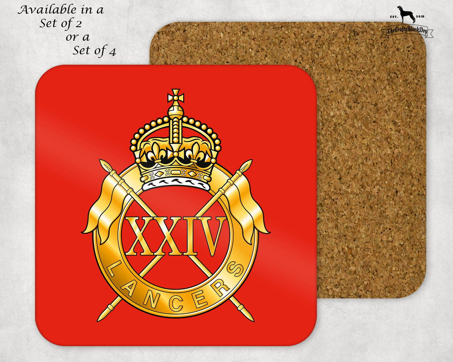 24th Lancers - COASTER SET