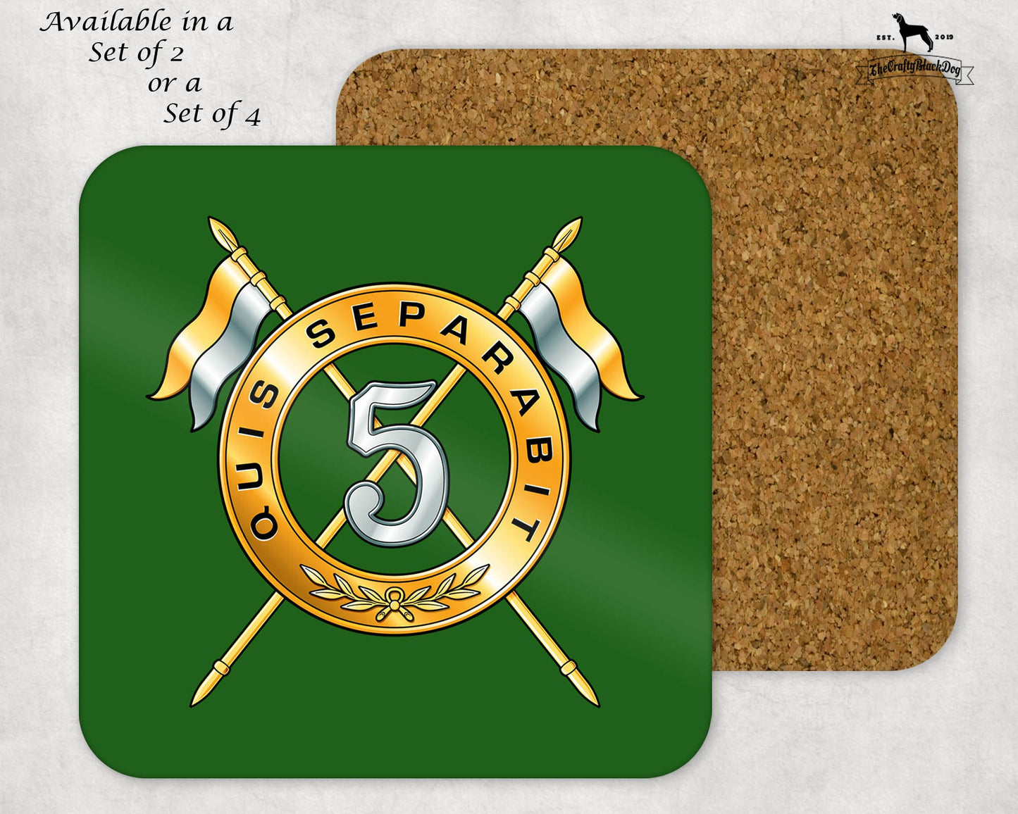 5th Royal Irish Lancers - Coaster Set