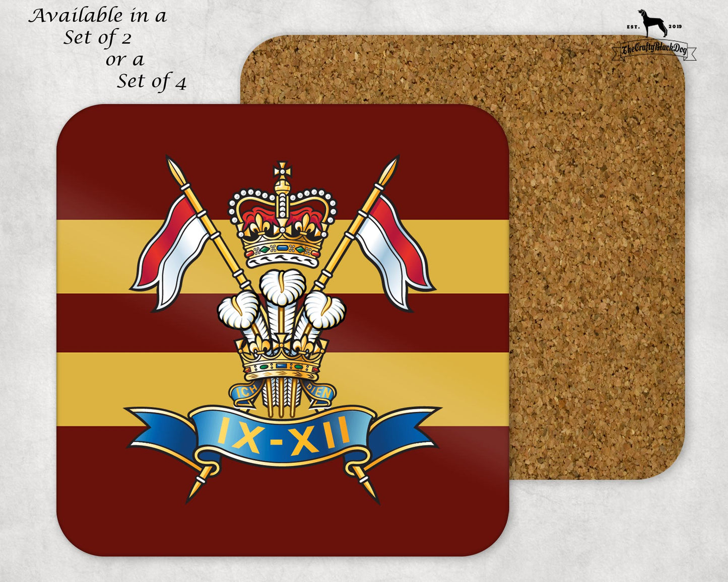 9th/12th Royal Lancers - Coaster Set