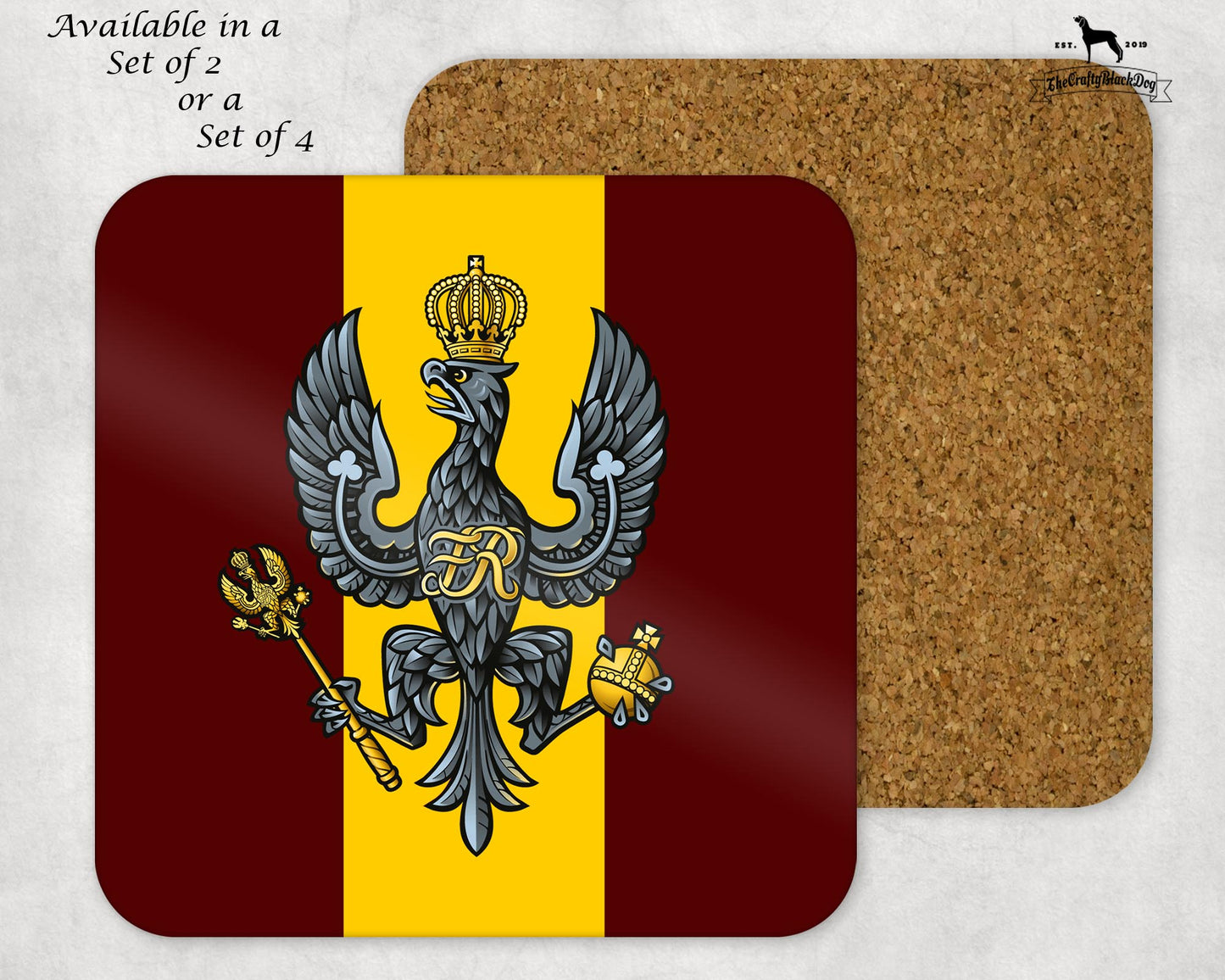 King's Royal Hussars - Coaster Set