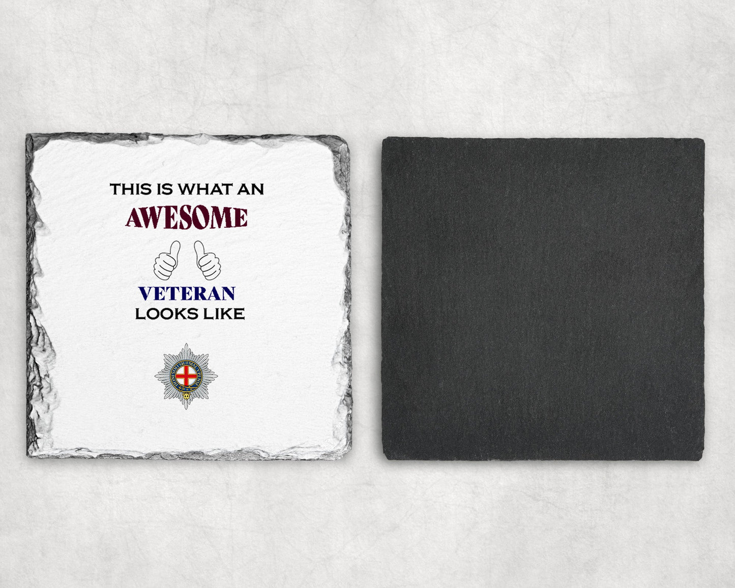 Coldstream Guards - Veteran - Slate Coaster