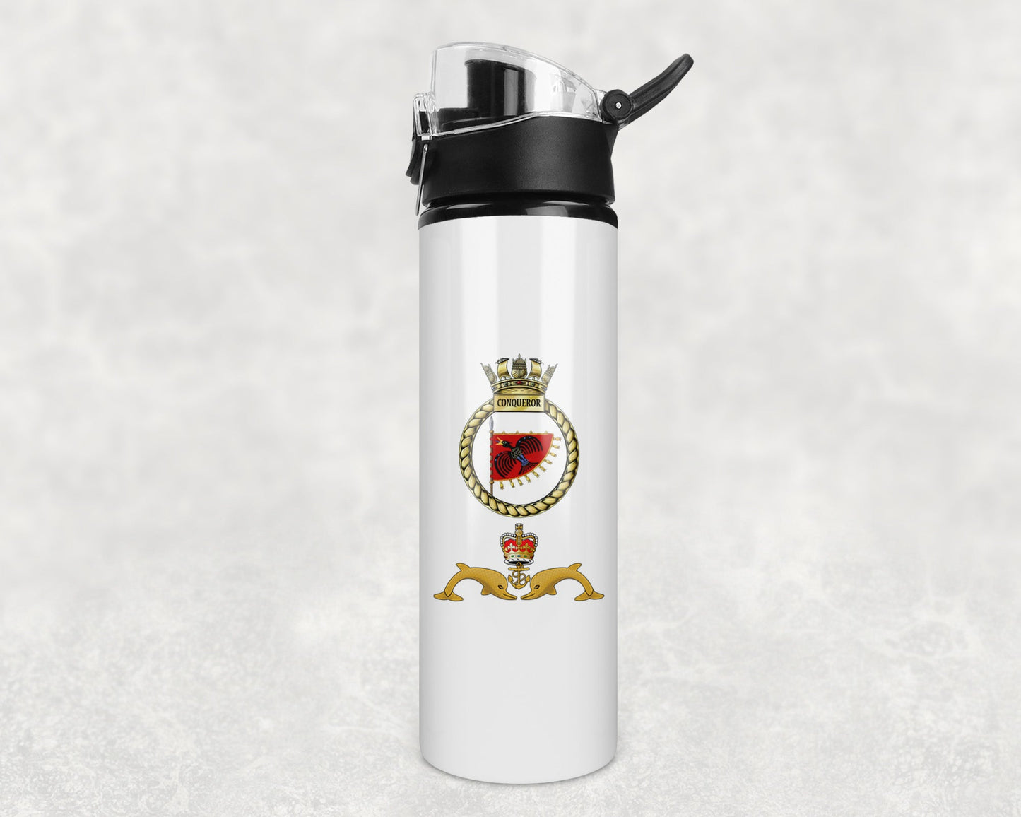 HMS Conqueror - Flip Top Water Bottle